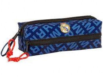 estuche 3 cremalleras real madrid